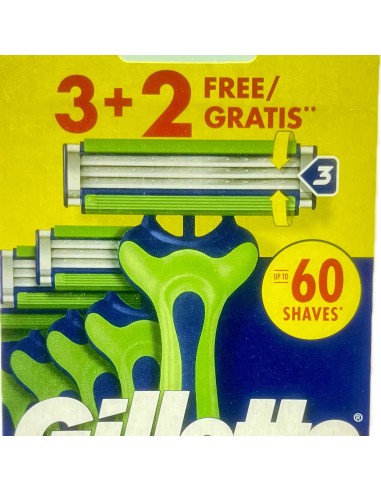 gillette sensor3 rasoi radi e getta trilama - 5 pezzi - sensitive: tuttocasashop.it: igiene e cura della persona