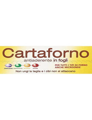 frio carta forno 25 fogli 33x38cm - pretagliati per adattarsi alle teglie: tuttocasashop.it: carta & monouso