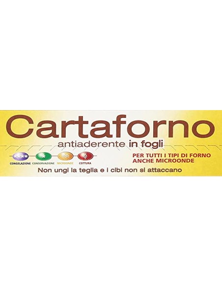 frio carta forno 25 fogli 33x38cm - pretagliati per adattarsi alle teglie: tuttocasashop.it: carta & monouso