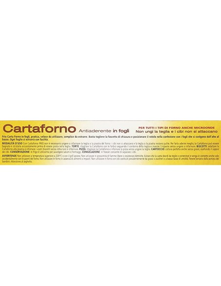 frio carta forno 25 fogli 33x38cm - pretagliati per adattarsi alle teglie: tuttocasashop.it: carta & monouso