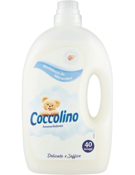 coccolino ammorbidente - 3 litri - 40 lavaggi - delicato e soffice: tuttocasashop.it: prodotti per bucato e tessuti