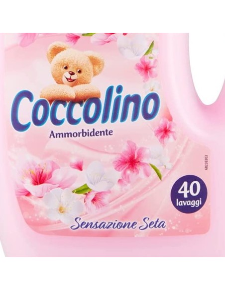 coccolino ammorbidente - 3 litri - 40 lavaggi - sensazione seta: tuttocasashop.it: prodotti per bucato e tessuti