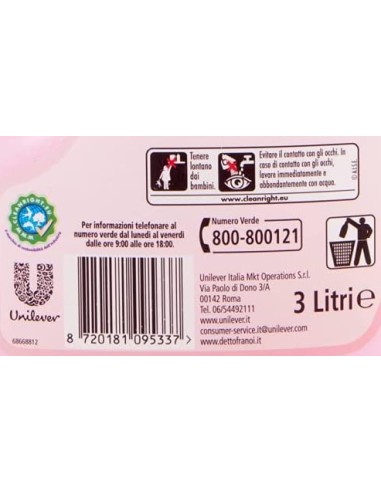 coccolino ammorbidente - 3 litri - 40 lavaggi - sensazione seta: tuttocasashop.it: prodotti per bucato e tessuti