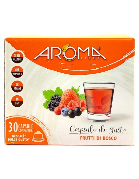 aroma light 30 capsule di gusto - frutti di bosco - nescafe' dolce gusto: tuttocasashop.it: altro - bazar