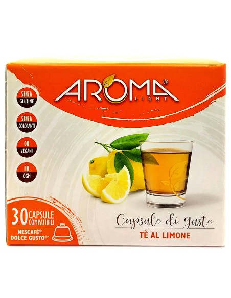 aroma light 30 capsule di gusto - te' al limone - nescafe' dolce gusto: tuttocasashop.it: altro - bazar