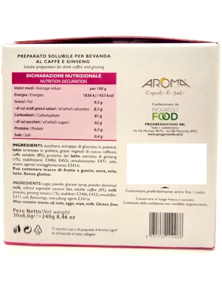aroma light 30 capsule di gusto - ginseng - espresso point - con lattosio: tuttocasashop.it: altro - bazar
