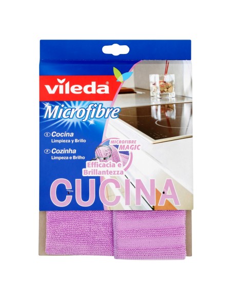 vileda microfibre cucina panno microfibra - 32x32cm: tuttocasashop.it: pulizia e cura della casa