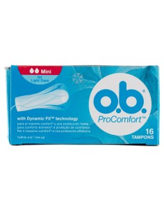 ob procomfort tamponi assorbenti interni con applicatore - 16 pezzi - mini: tuttocasashop.it: igiene e cura della persona