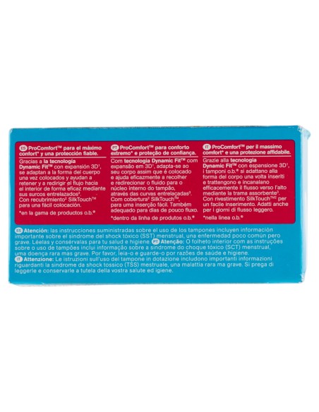 ob procomfort tamponi assorbenti interni con applicatore - 16 pezzi - mini: tuttocasashop.it: igiene e cura della persona