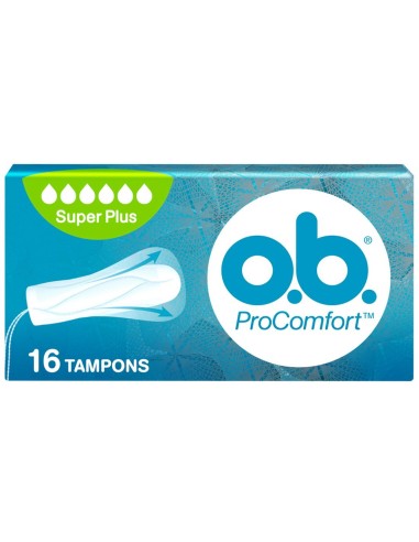 ob procomfort tamponi assorbenti interni applicatore - 16 pezzi - super plus: tuttocasashop.it: igiene e cura della persona