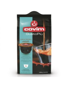 covim gustopiu' caffe' 16 capsule orocrema compatibili nescafe' dolce gusto: tuttocasashop.it: altro - bazar