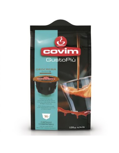 covim gustopiu' caffe' 16 capsule orocrema compatibili nescafe' dolce gusto: tuttocasashop.it: altro - bazar