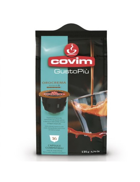 covim gustopiu' caffe' 16 capsule orocrema compatibili nescafe' dolce gusto: tuttocasashop.it: altro - bazar