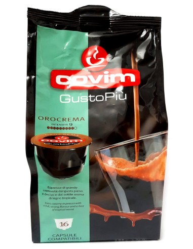 covim gustopiu' caffe' 16 capsule orocrema compatibili nescafe' dolce gusto: tuttocasashop.it: altro - bazar