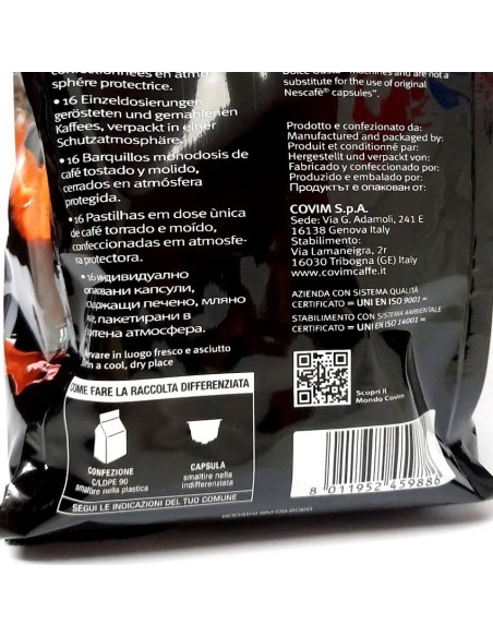 covim gustopiu' caffe' 16 capsule orocrema compatibili nescafe' dolce gusto: tuttocasashop.it: altro - bazar