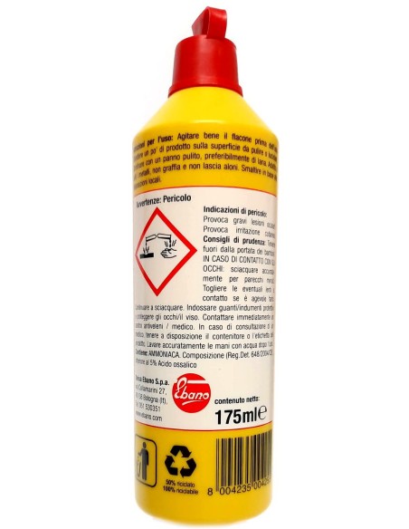 orol lucido per tutti i tipi di metalli 175ml in crema - alternativo a sidol: tuttocasashop.it: pulizia e cura della casa
