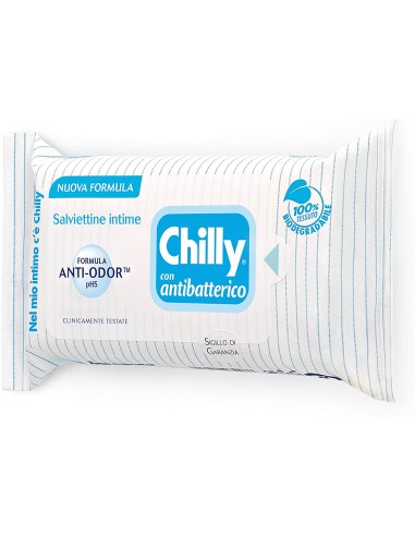 chilly salviettine intime imbevute 15pz - antibatteriche: tuttocasashop.it: igiene e cura della persona