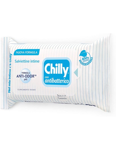 chilly salviettine intime imbevute 15pz - antibatteriche: tuttocasashop.it: igiene e cura della persona
