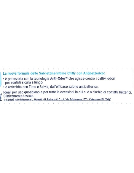 chilly salviettine intime imbevute 15pz - antibatteriche: tuttocasashop.it: igiene e cura della persona