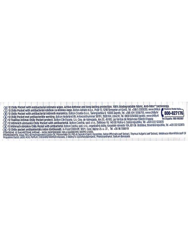chilly salviettine intime imbevute 15pz - antibatteriche: tuttocasashop.it: igiene e cura della persona