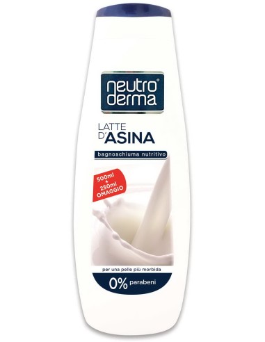 neutroderma bagnoschiuma - 750ml - latte d'asina: tuttocasashop.it: igiene e cura della persona