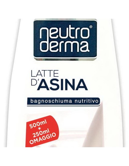 neutroderma bagnoschiuma - 750ml - latte d'asina: tuttocasashop.it: igiene e cura della persona
