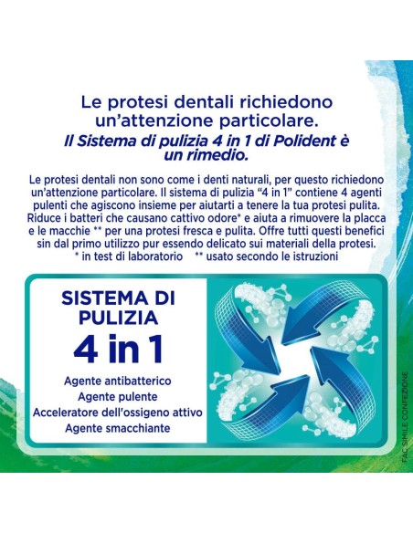 polident 36 compresse effervescenti - 3 minuti - pulizia dentiere e protesi: tuttocasashop.it: igiene e cura della persona