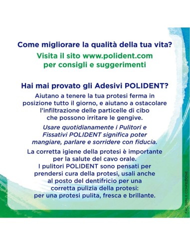 polident 36 compresse effervescenti - 3 minuti - pulizia dentiere e protesi: tuttocasashop.it: igiene e cura della persona