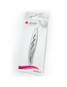 setablu pinze per ciglia con punta obliqua - color inox: tuttocasashop.it: igiene e cura della persona