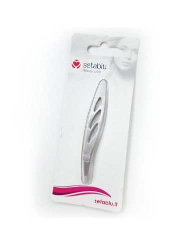setablu pinze per ciglia con punta obliqua - color inox: tuttocasashop.it: igiene e cura della persona