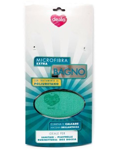 dealo panno microfibra con trattamento al poliuretano - superfici del bagno: tuttocasashop.it: pulizia e cura della casa