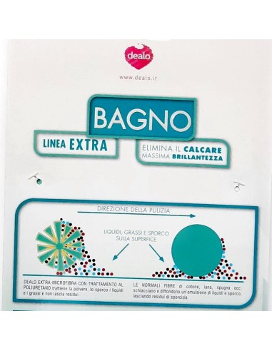 dealo panno microfibra con trattamento al poliuretano - superfici del bagno: tuttocasashop.it: pulizia e cura della casa