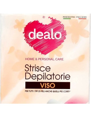 dealo strisce depilatorie pronte viso - 10 pezzi - con argan: tuttocasashop.it: igiene e cura della persona