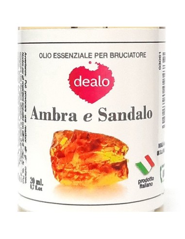 dealo deodorante essential oil 20ml - flacone con contagocce ambra e sandalo: tuttocasashop.it: pulizia e cura della casa