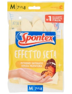 spontex guanti in gomma multiuso - effetto seta - taglia m media 7.5: tuttocasashop.it: pulizia e cura della casa