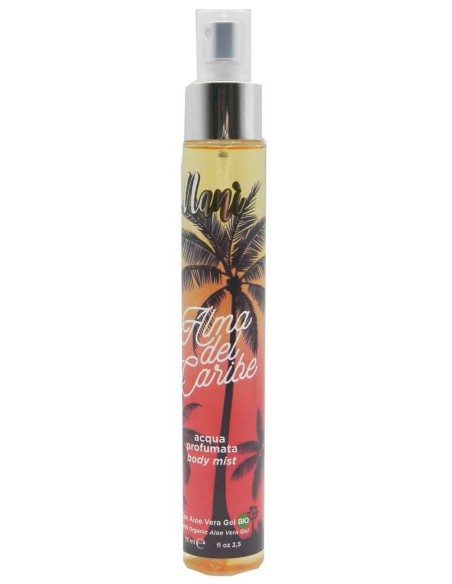 nani' acqua profumata body mist con aloe vera gel bio 75ml - alma de caribe: tuttocasashop.it: igiene e cura della persona