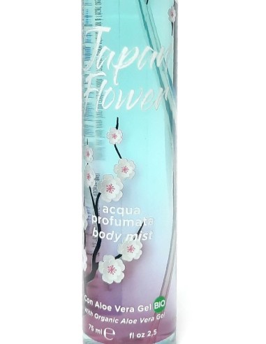 nani' acqua profumata body mist con aloe vera gel bio 75ml - japan flower: tuttocasashop.it: igiene e cura della persona