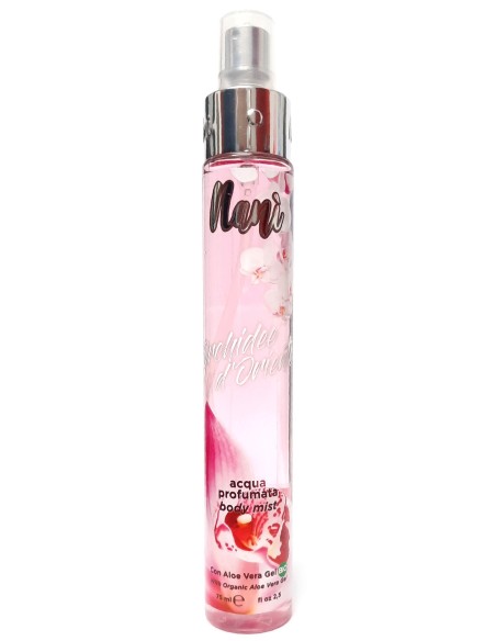 nani' acqua profumata body mist con aloe vera gel bio 75ml - orchidee orient: tuttocasashop.it: igiene e cura della persona