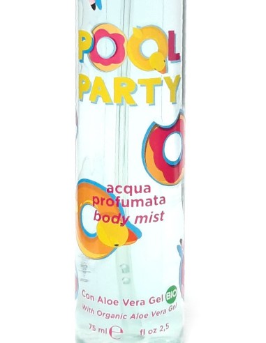 nani' acqua profumata body mist con aloe vera gel bio 75ml - pool party: tuttocasashop.it: igiene e cura della persona