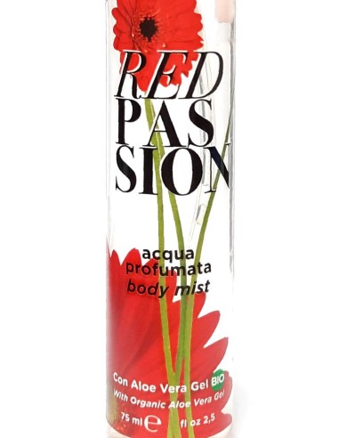 nani' acqua profumata body mist con aloe vera gel bio 75ml - red passion: tuttocasashop.it: igiene e cura della persona