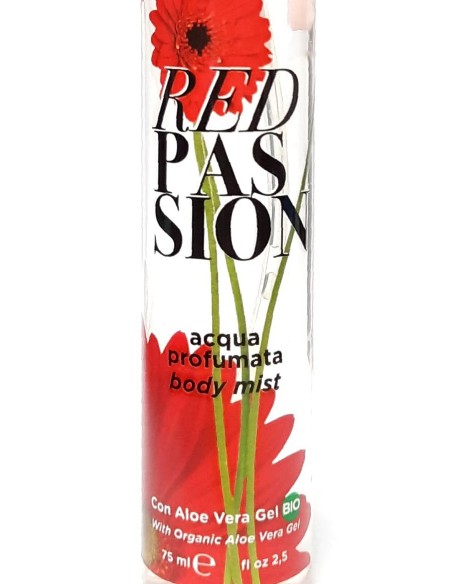 nani' acqua profumata body mist con aloe vera gel bio 75ml - red passion: tuttocasashop.it: igiene e cura della persona