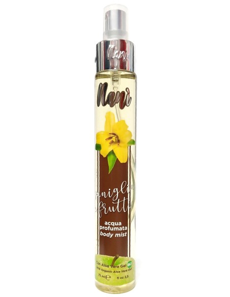 nani' acqua profumata body mist con aloe vera gel bio 75ml - vaniglia: tuttocasashop.it: igiene e cura della persona