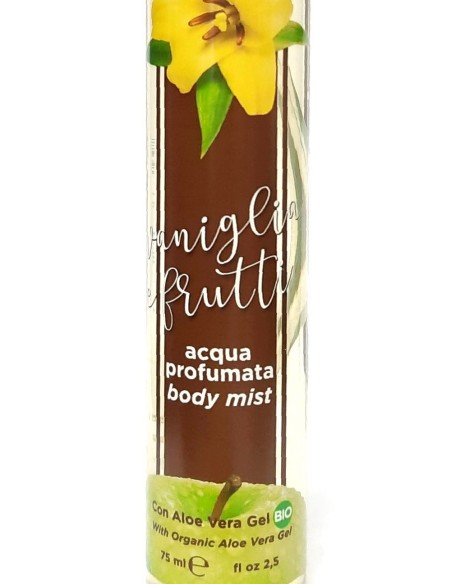 nani' acqua profumata body mist con aloe vera gel bio 75ml - vaniglia: tuttocasashop.it: igiene e cura della persona