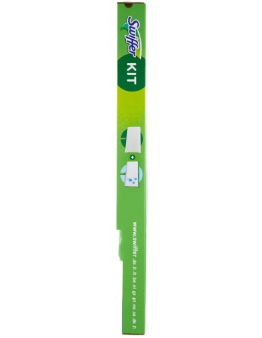 swiffer kit sistema completo - scopa + 8 panni catturapolvere + 3 umidific.: tuttocasashop.it: pulizia e cura della casa