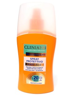 clinians anti age spray protettivo solare - 150ml - spf 20 protezione media: tuttocasashop.it: igiene e cura della persona