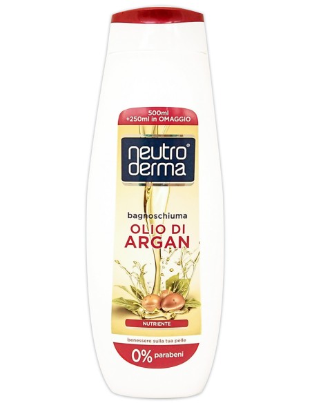 neutroderma bagnoschiuma - 750ml - argan: tuttocasashop.it: igiene e cura della persona
