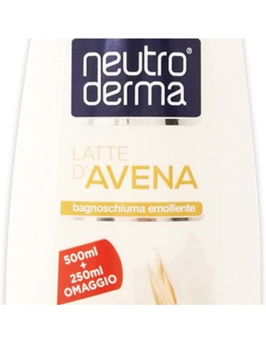 neutroderma bagnoschiuma - 750ml - latte d'avena: tuttocasashop.it: igiene e cura della persona