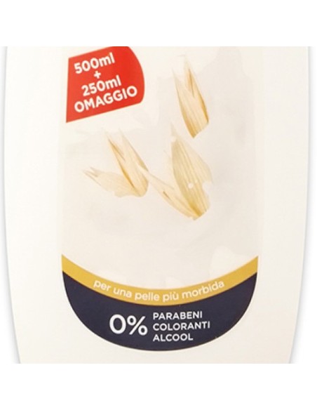 neutroderma bagnoschiuma - 750ml - latte d'avena: tuttocasashop.it: igiene e cura della persona