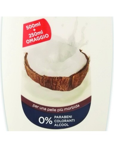 neutroderma bagnoschiuma - 750ml - latte di cocco: tuttocasashop.it: igiene e cura della persona