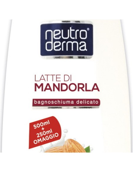 neutroderma bagnoschiuma - 750ml - latte di mandorla: tuttocasashop.it: igiene e cura della persona